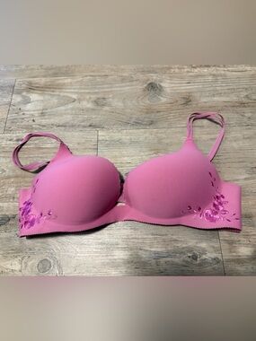 Y2K Victoria’s Secret Angels Secret Embrace Push Up Bra 38C Pink Floral